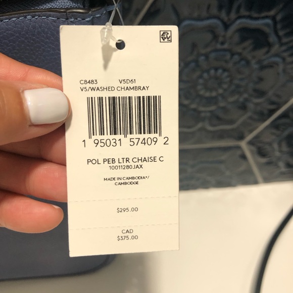 COACH Chaise Crossbody Bag; NWT; Chambray - Picture 5 of 9